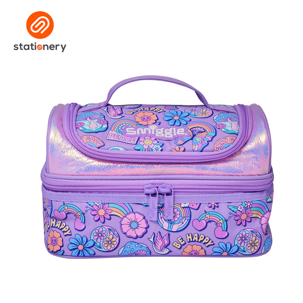 Smiggle Limitless Double Decker Lunchbox - Lilac – Sm Stationery