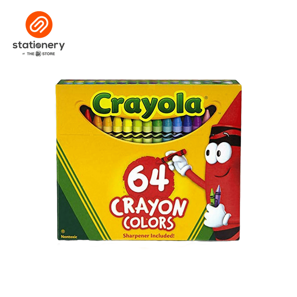 Crayola Wax Crayons 64 Colors SM Stationery