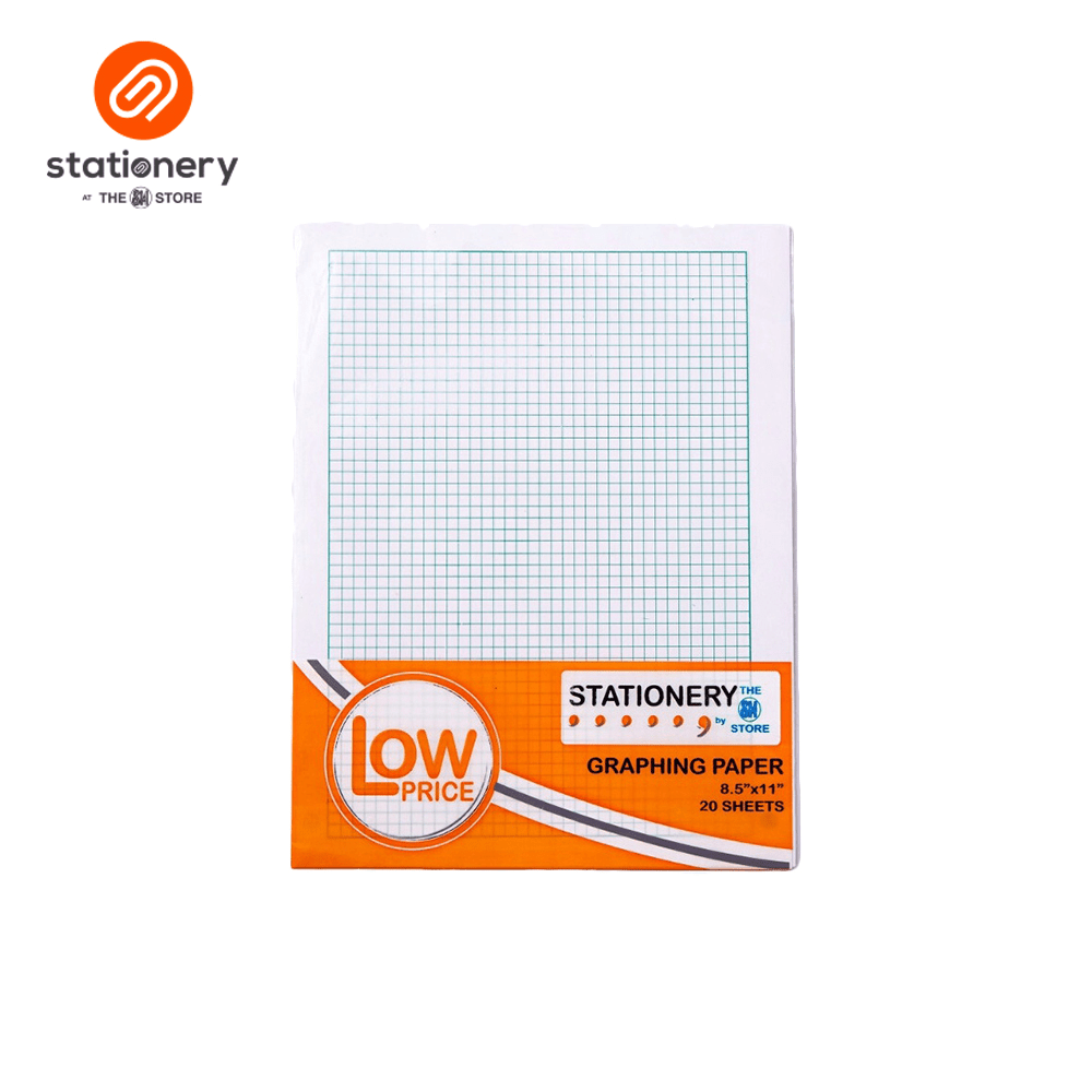 Low Price Graphing Paper 8.5X11" 20 Sheets SM Stationery