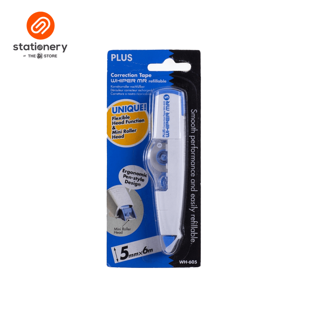 Plus Correction Tape Whiper Mini Roller WH605 SM Stationery