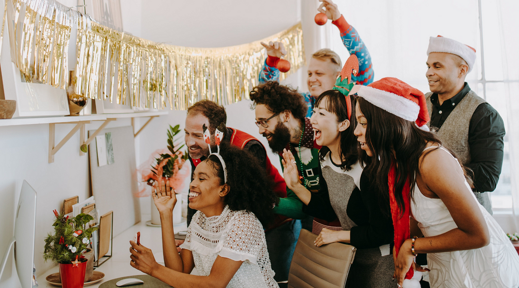 Christmas party in the office