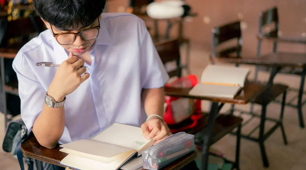 High School Student in Class