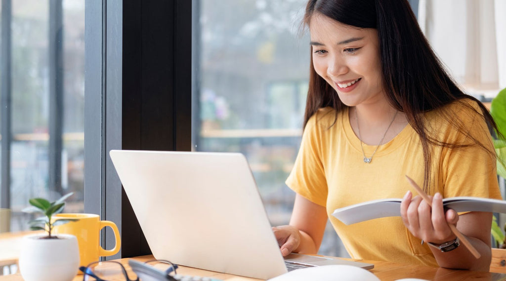 girl studying