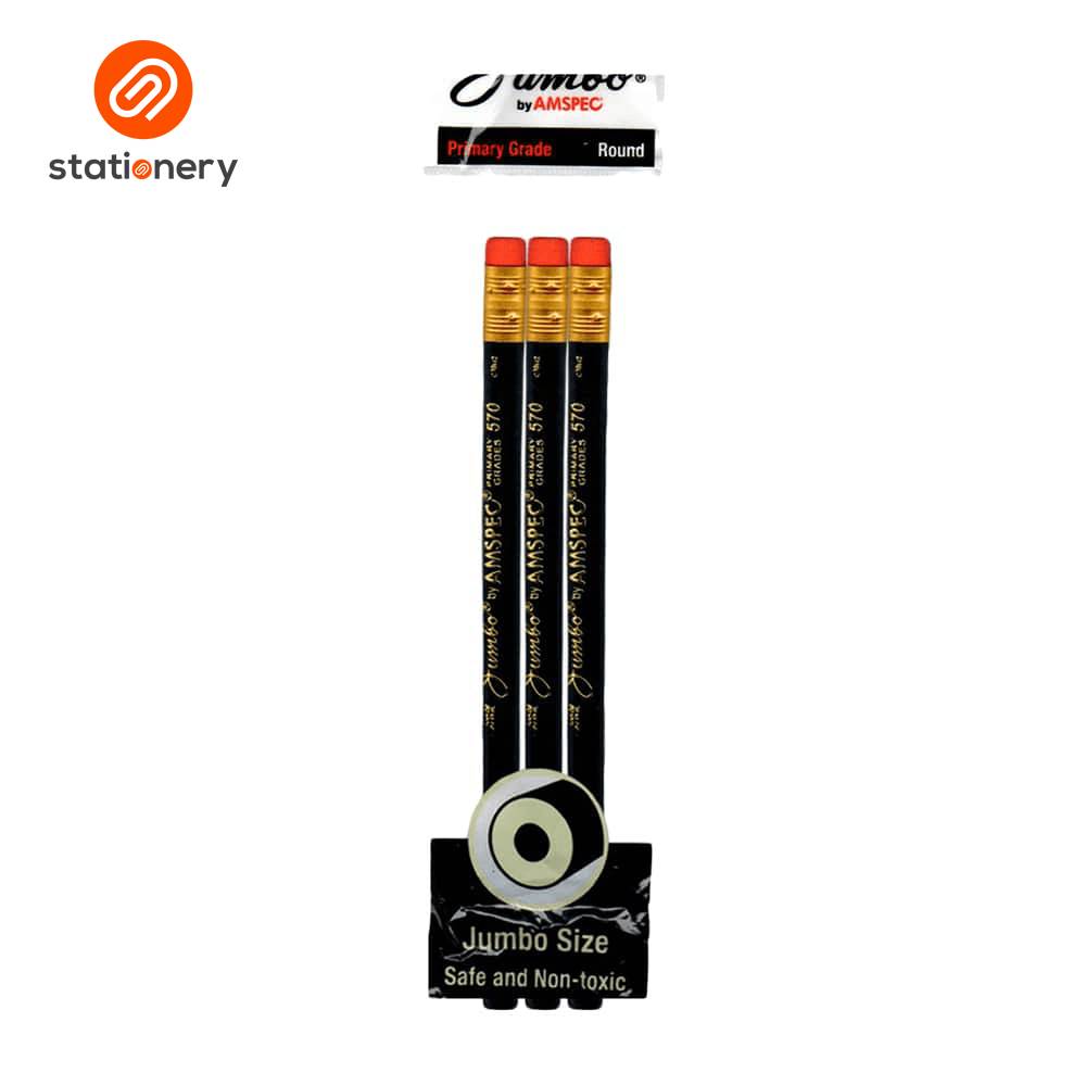 Amspec Jumbo Pencil Pack of 3