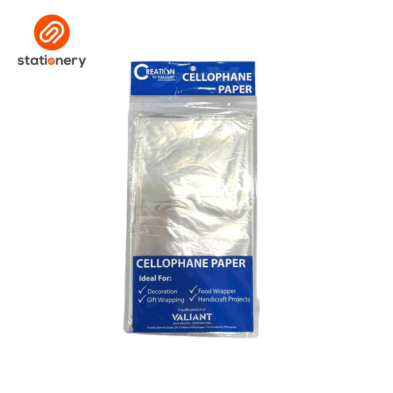 Valiant Cellophane Paper 2pcs per Pack 90x100cm - Clear & White-zoom-