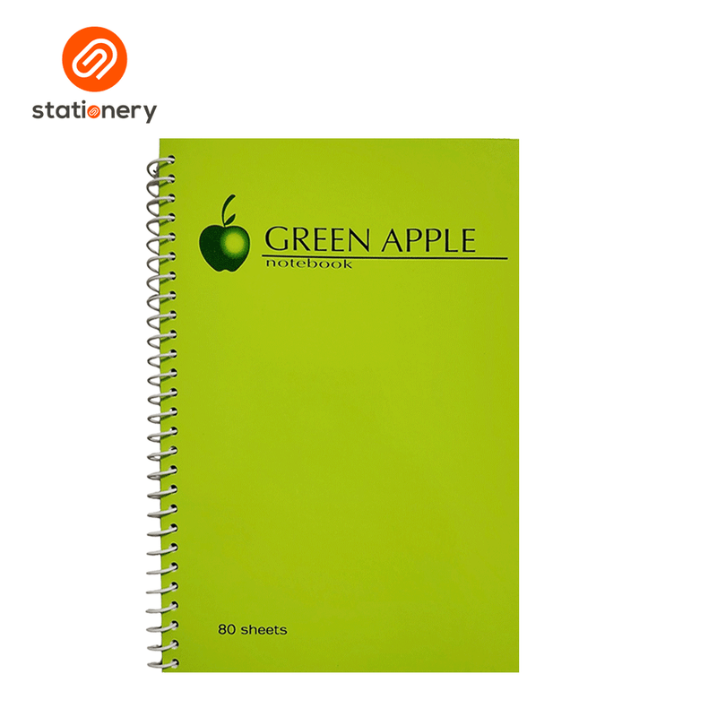 Green Apple Spiral Notebook 80 Leaves-zoom-