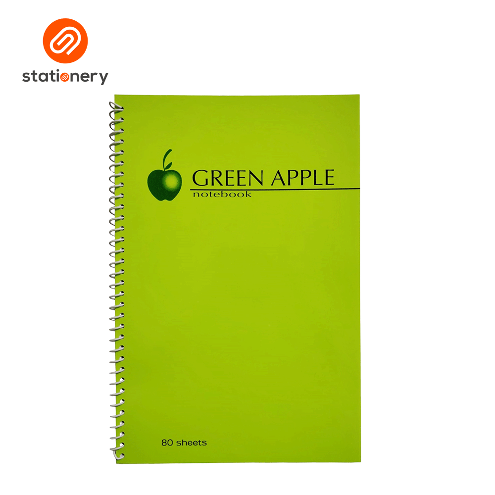 Green Apple Spiral Notebook 80 Leaves-zoom-6