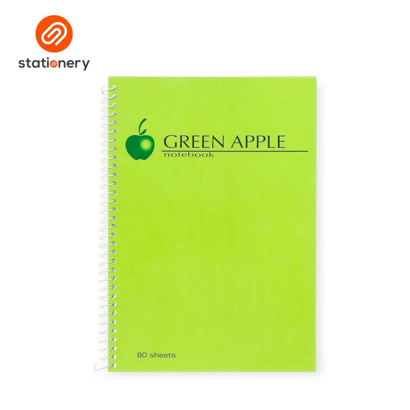 Green Apple Spiral Notebook 80 Leaves-zoom-