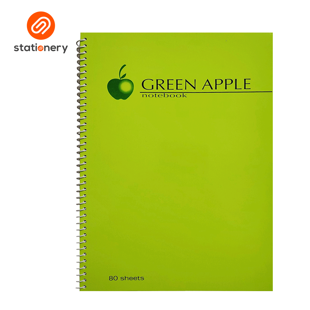 Green Apple Spiral Notebook 80 Leaves-zoom-7