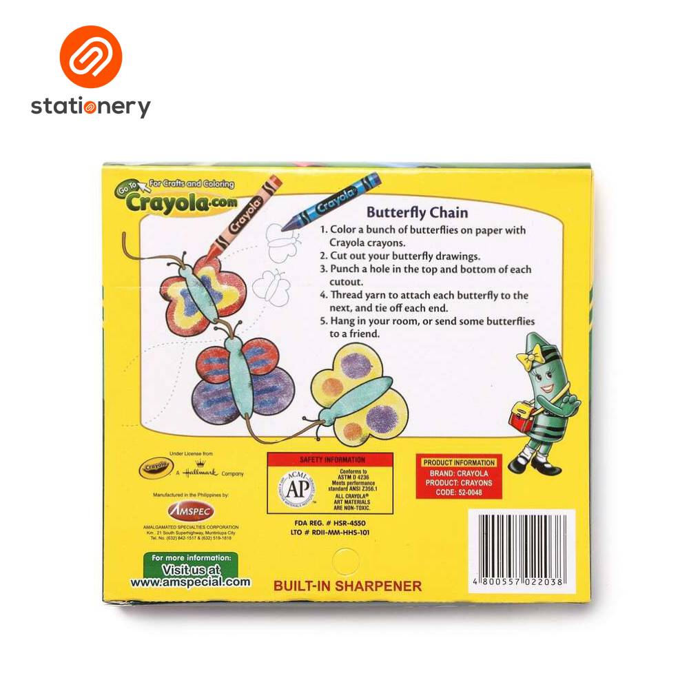 Crayola Wax Crayons 48 Colors – SM Stationery