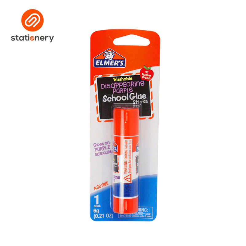 Elmer's Disappearing Purple School Glue Stick 6g-zoom-