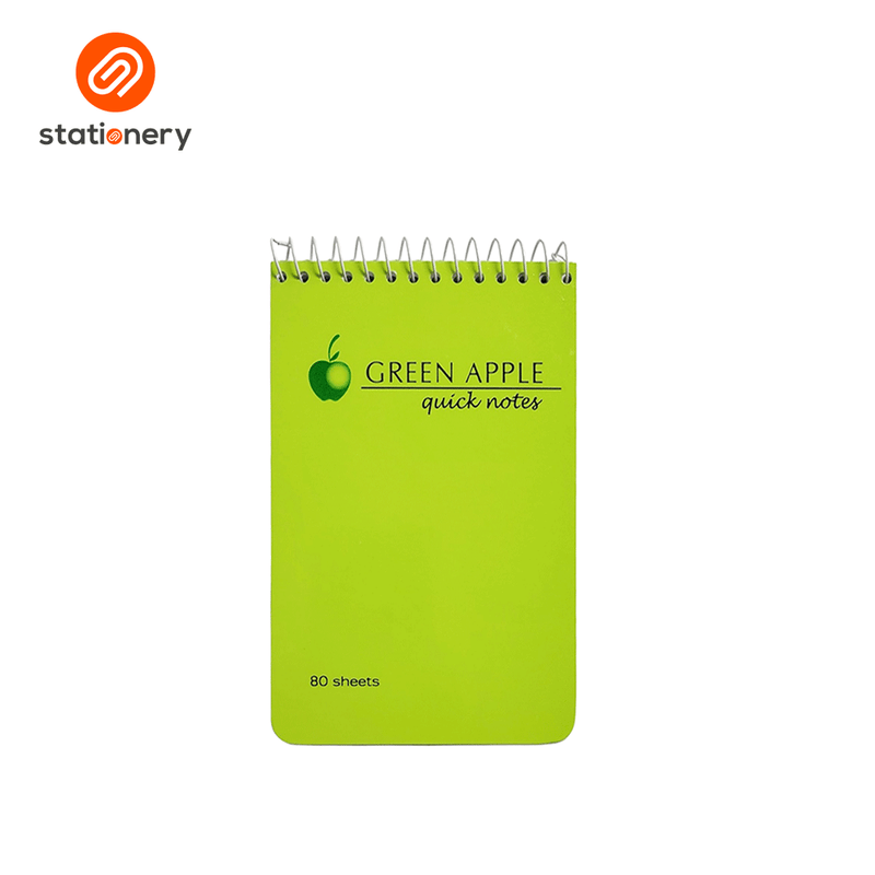 Green Apple Spiral Notebook 80 Leaves-zoom-