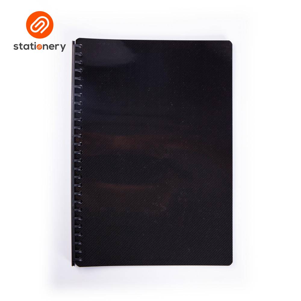Seagull Refillable Clearbook with Diagonal Lines Short-3