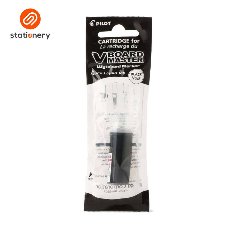 Pilot V Board Master Whiteboard Marker Ink Cartridge Refill Black-zoom-