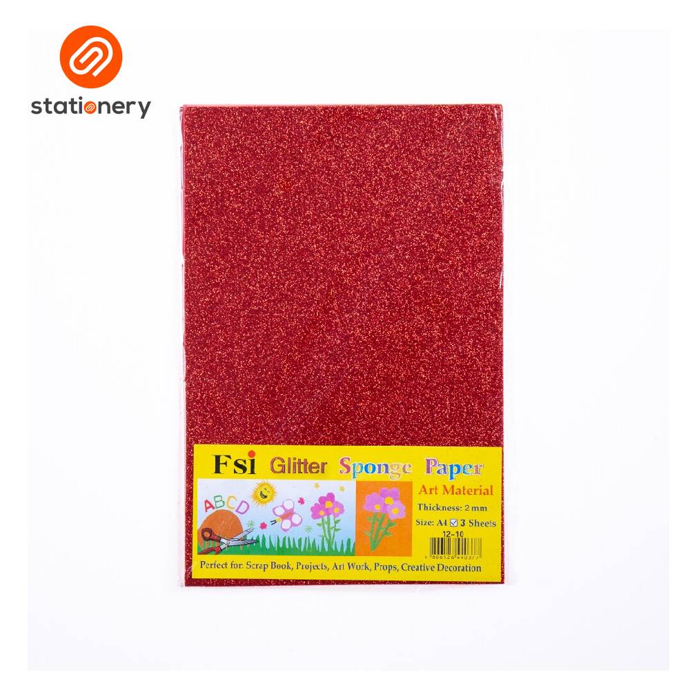 FSI Glitter Rubber Foam A4 3 Sheets-zoom-7