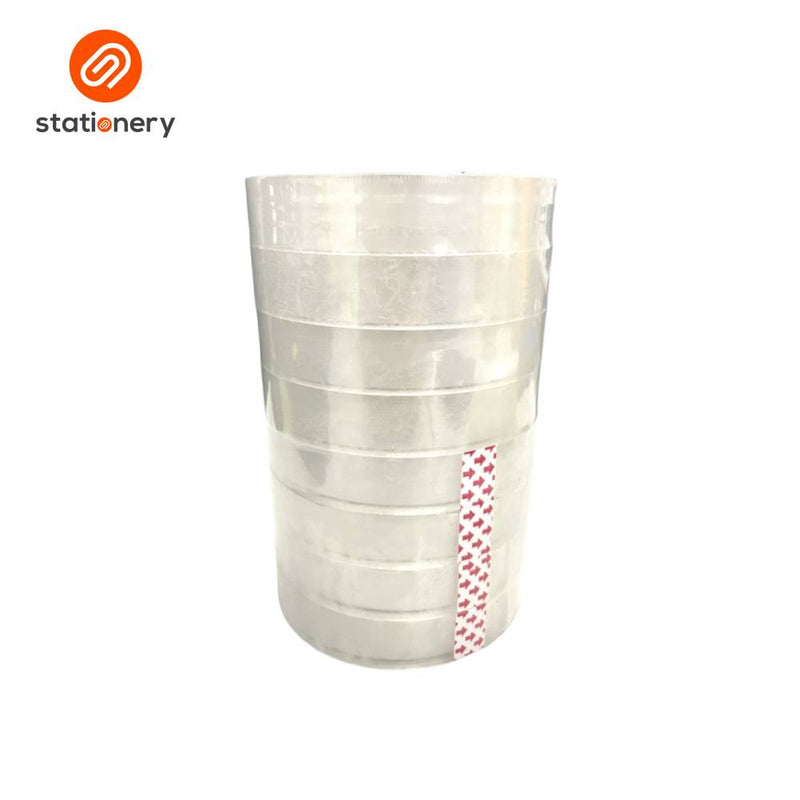 Stationery Tapes 18mmx50m 3" Core Pack of 8-zoom-