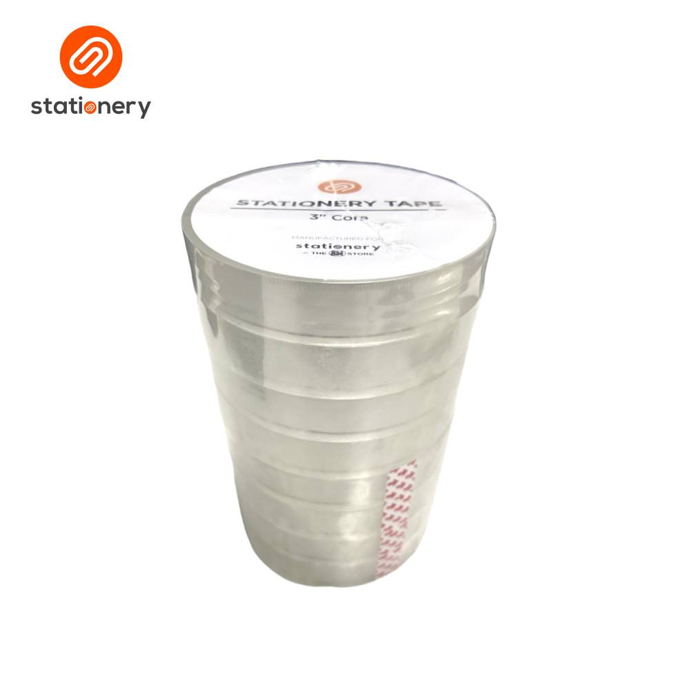 Stationery Tapes 18mmx50m 3" Core Pack of 8