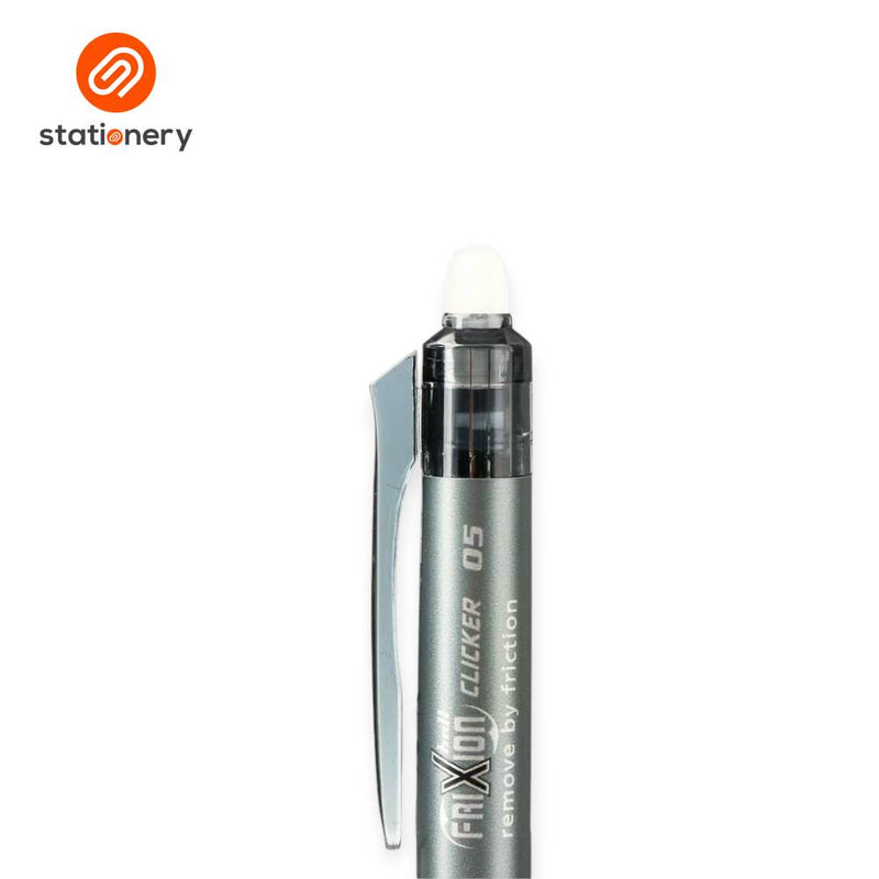 Pilot Frixion Clicker Erasable Gel Pen 0.5mm Black-zoom-
