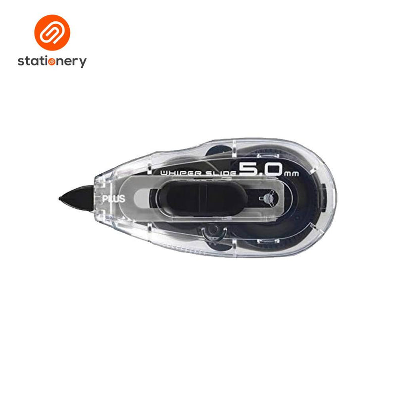 Plus Correction Tape Whiper Slide Refillable WH-015 5mmx10m - Black-zoom-