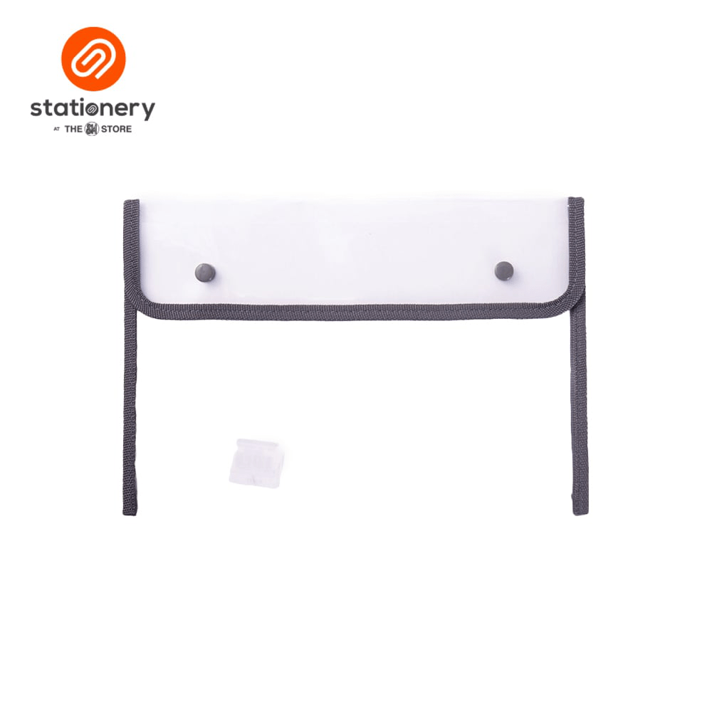 Seagull Plastic Envelope 2 Snap Buttons & Piping - 29.3cm x 20.3cm (Medium)-zoom-4