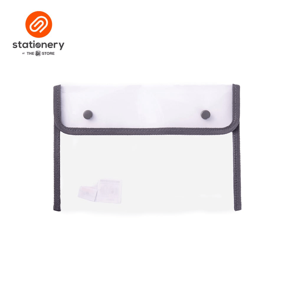 Seagull Plastic Envelope 2 Snap Buttons & Piping - 24.3cm x 16.8cm (Small)-4