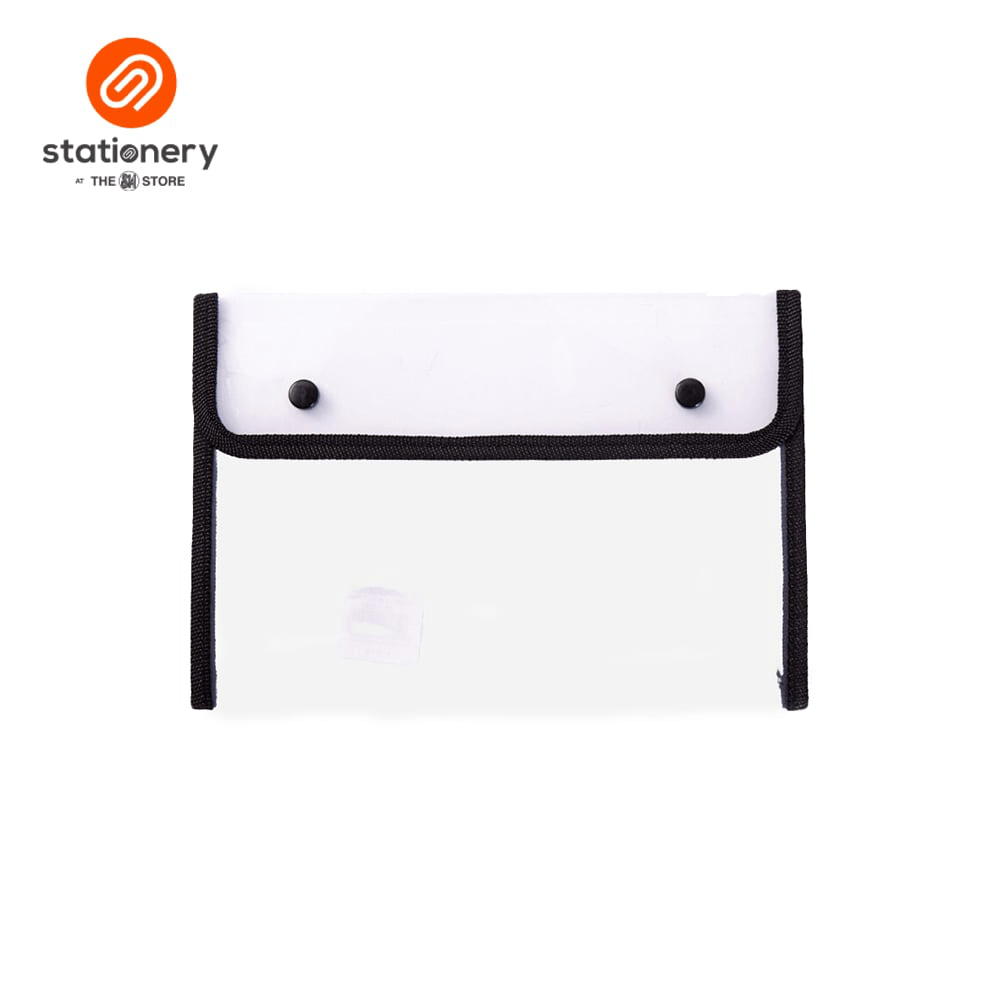 Seagull Plastic Envelope 2 Snap Buttons & Piping - 24.3cm x 16.8cm (Small)
