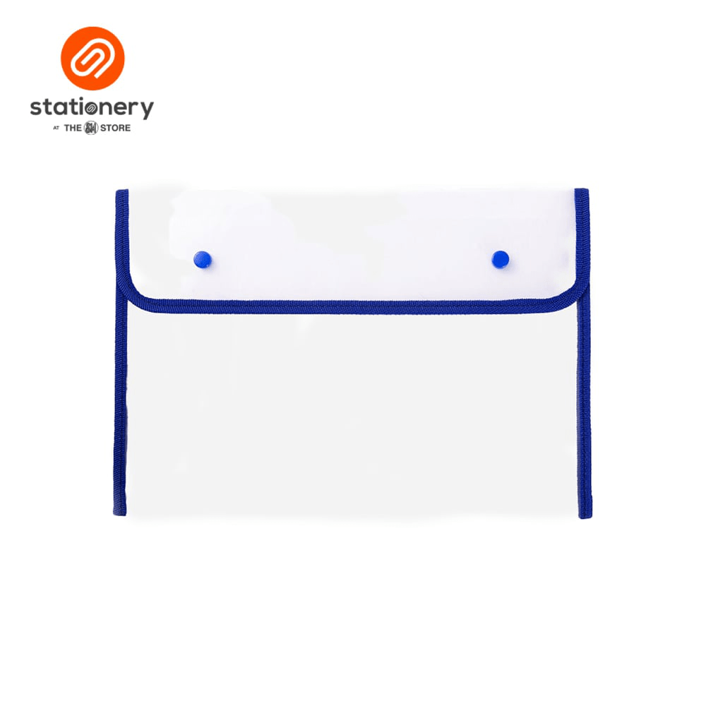 Seagull Plastic Envelope 2 Snap Buttons & Piping - 39.5cm x 27.7cm (X-Large)-zoom-8