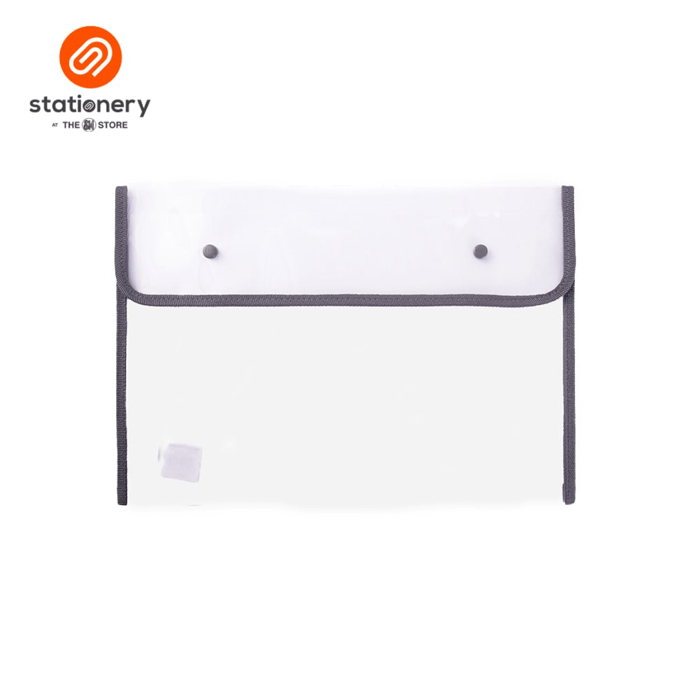 Seagull Plastic Envelope 2 Snap Buttons & Piping - 33cm x 23cm (Large)-4