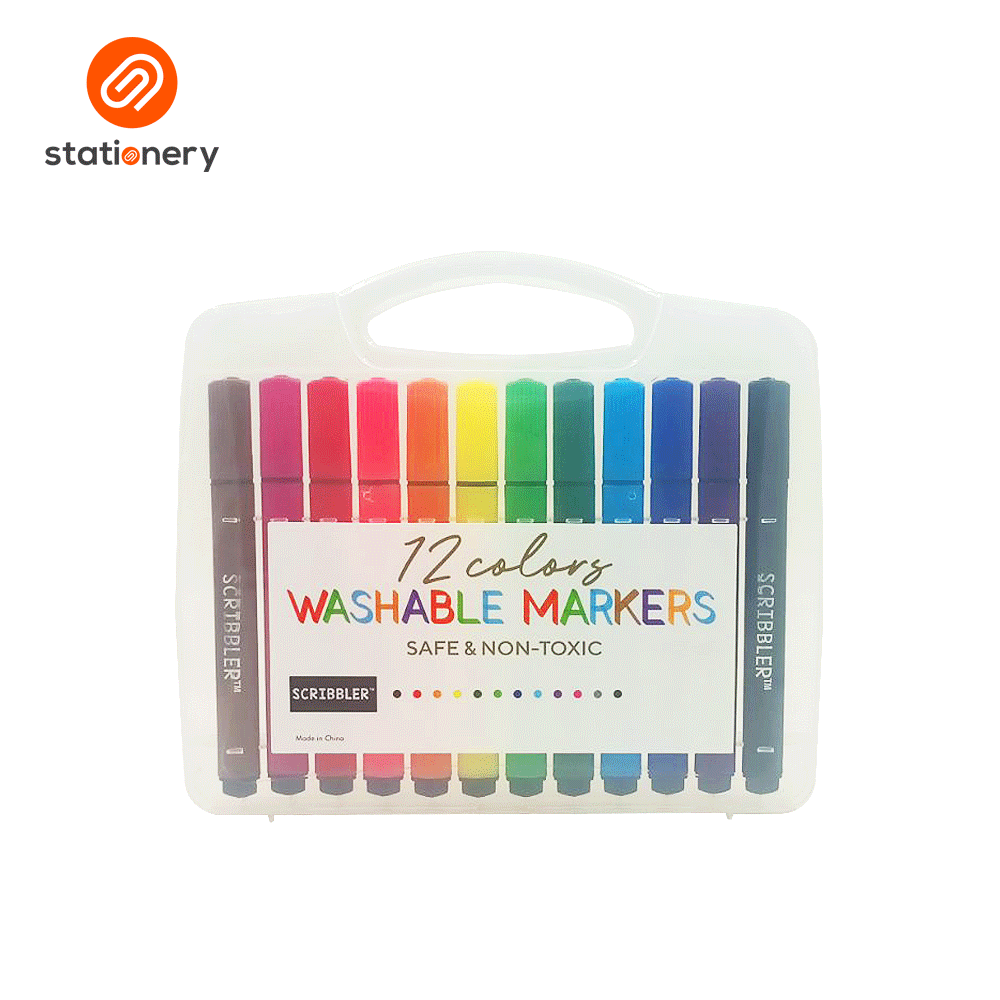 Scribbler Washable Markers 12 Colors-1