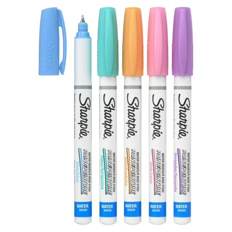 Sharpie Water Based Paint Extra Fine Tip Pack of 5-zoom-