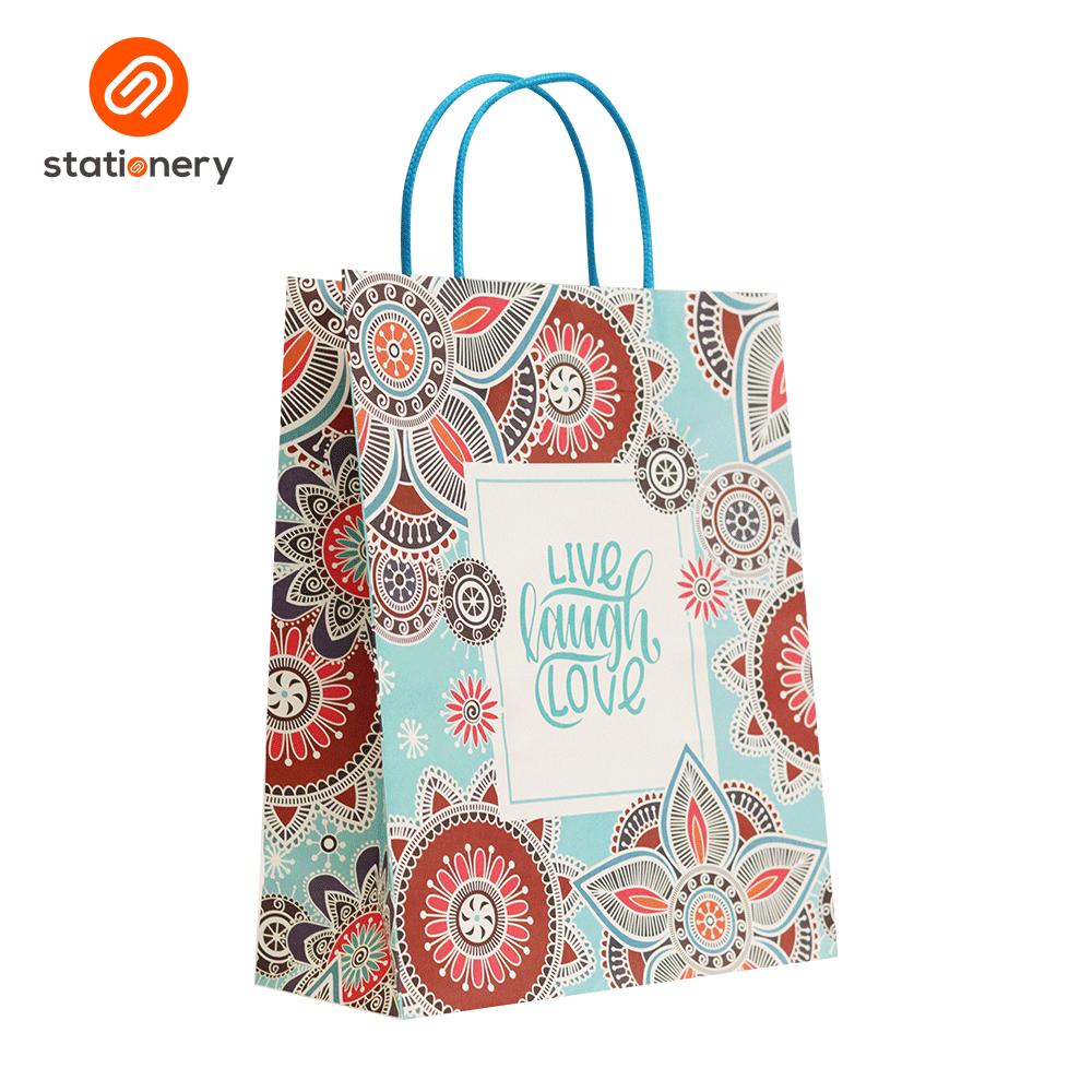 Bleach Kraft Bag Live Laugh Love - 23x10x28cm (Medium)-2