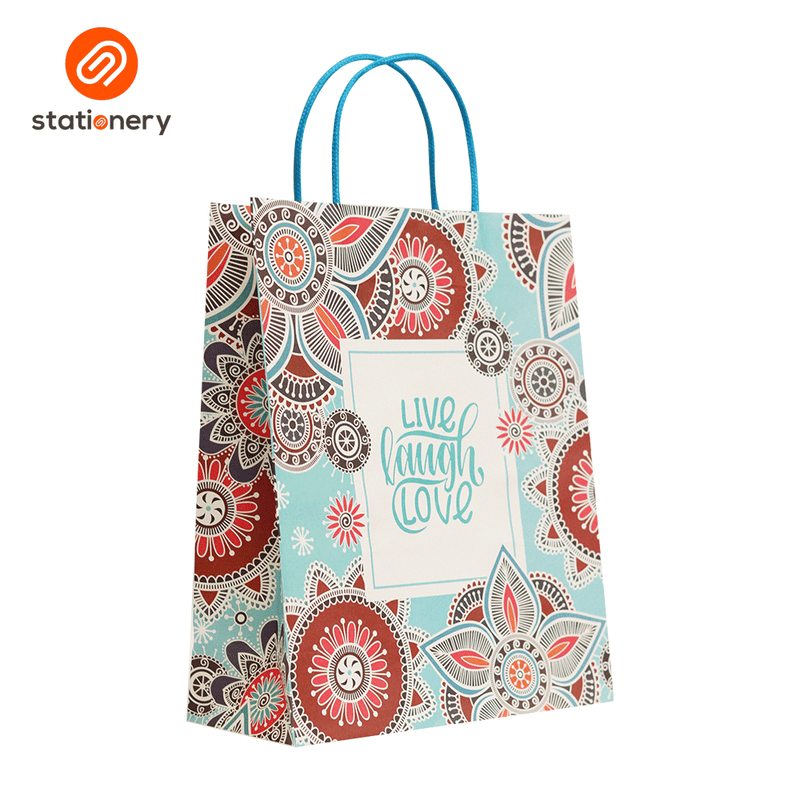 Bleach Kraft Bag Live Laugh Love - 23x10x28cm (Medium)-zoom-