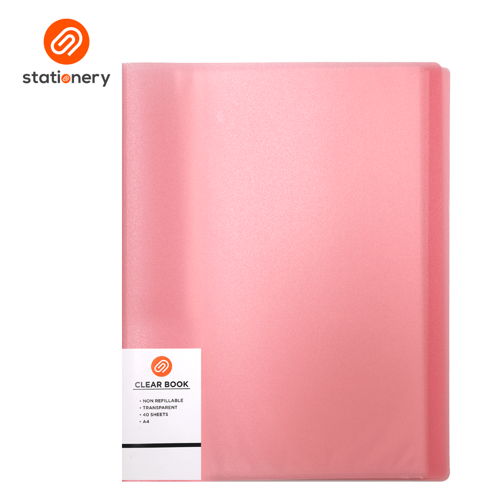 Stationery Clear Book A4