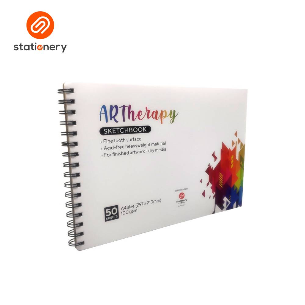 Artherapy Spiral Sketch Book 100GSM 50 Sheets - A4-zoom-2