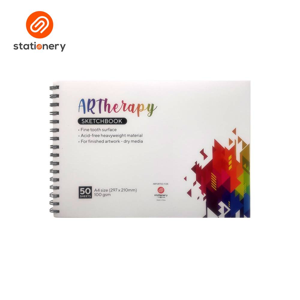 Artherapy Spiral Sketch Book 100GSM 50 Sheets - A4-zoom-1