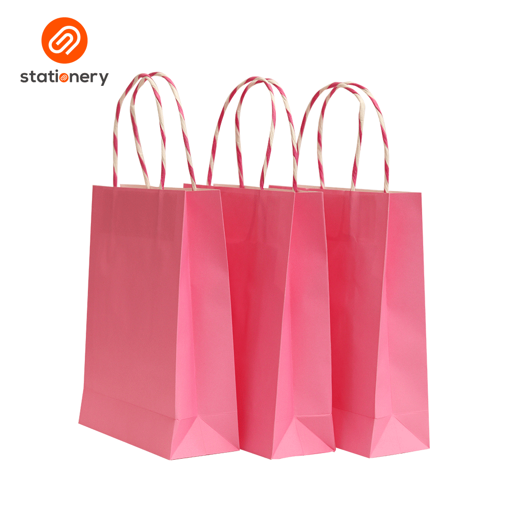Plain Gift Bag Pack of 3 - Pink