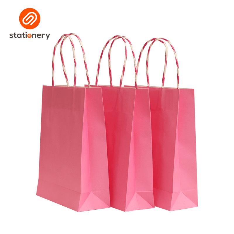 Plain Gift Bag Pack of 3 - Pink-zoom-