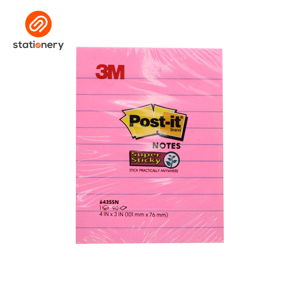 3M Post-it Super Sticky Notes 4x3