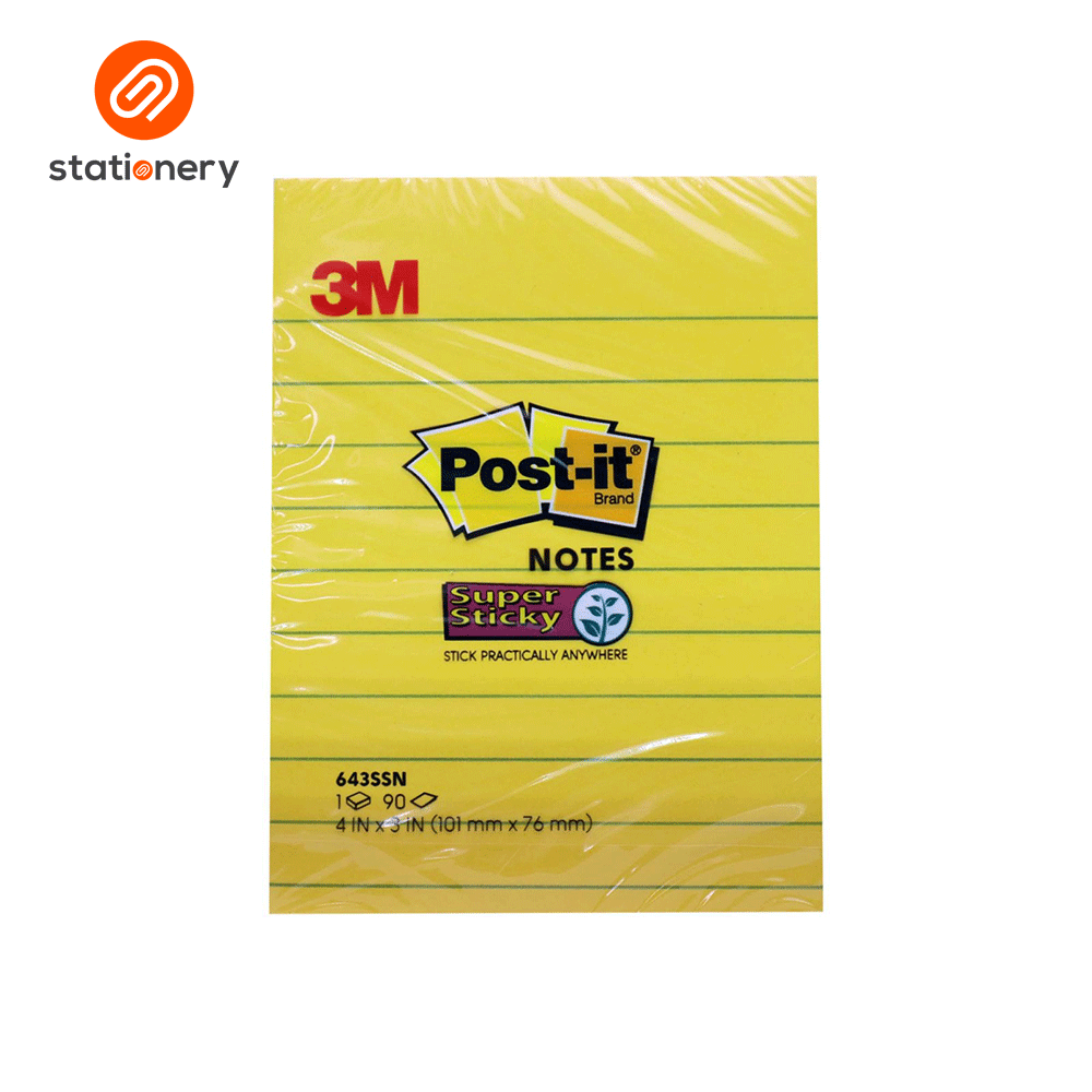 3M Post-it Super Sticky Notes 4x3