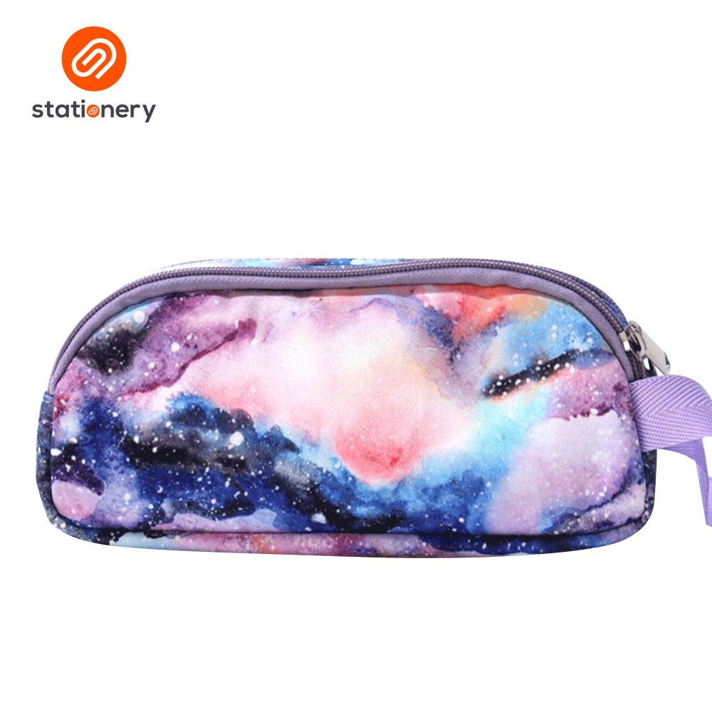 Multi Purpose Pencil Case with 2 Zippers and Handle-zoom-15