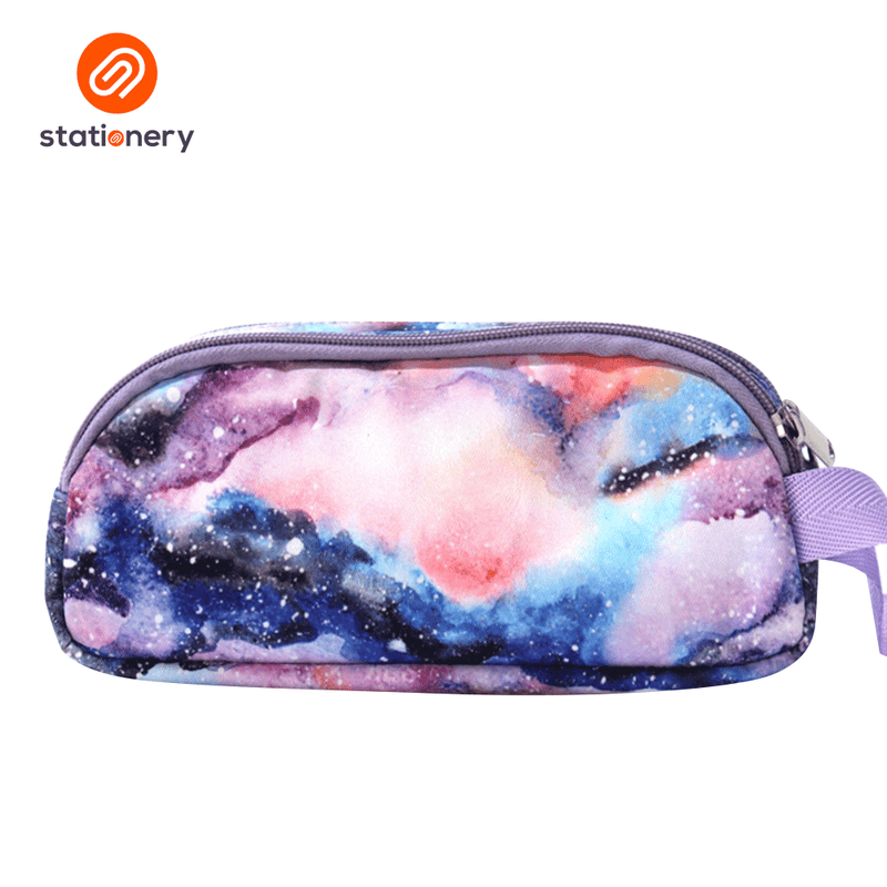 Multi Purpose Pencil Case with 2 Zippers and Handle-zoom-