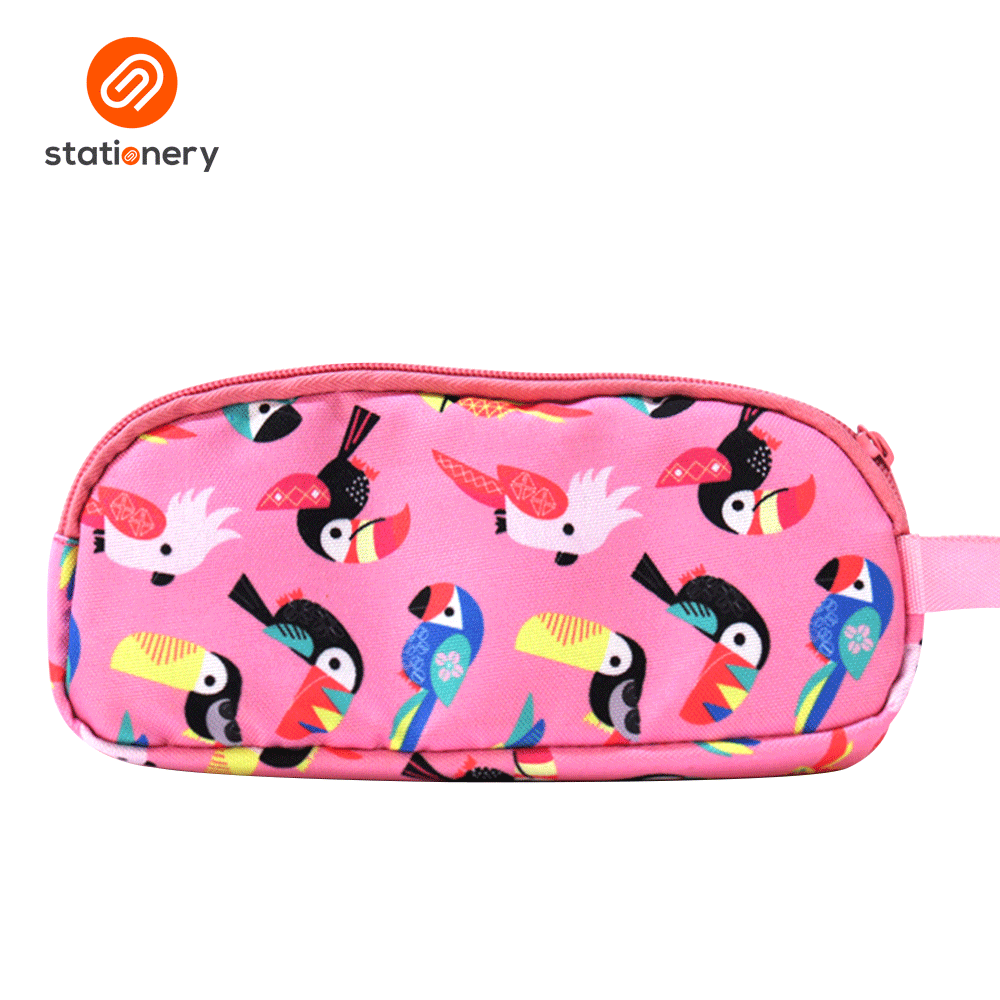 Multi Purpose Pencil Case with 2 Zippers and Handle-16