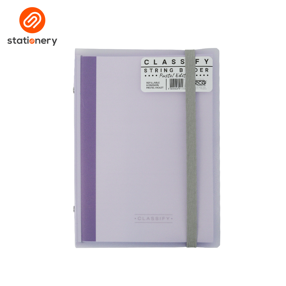 Veco Classify String Binder Pastel Edition โ SM Stationery