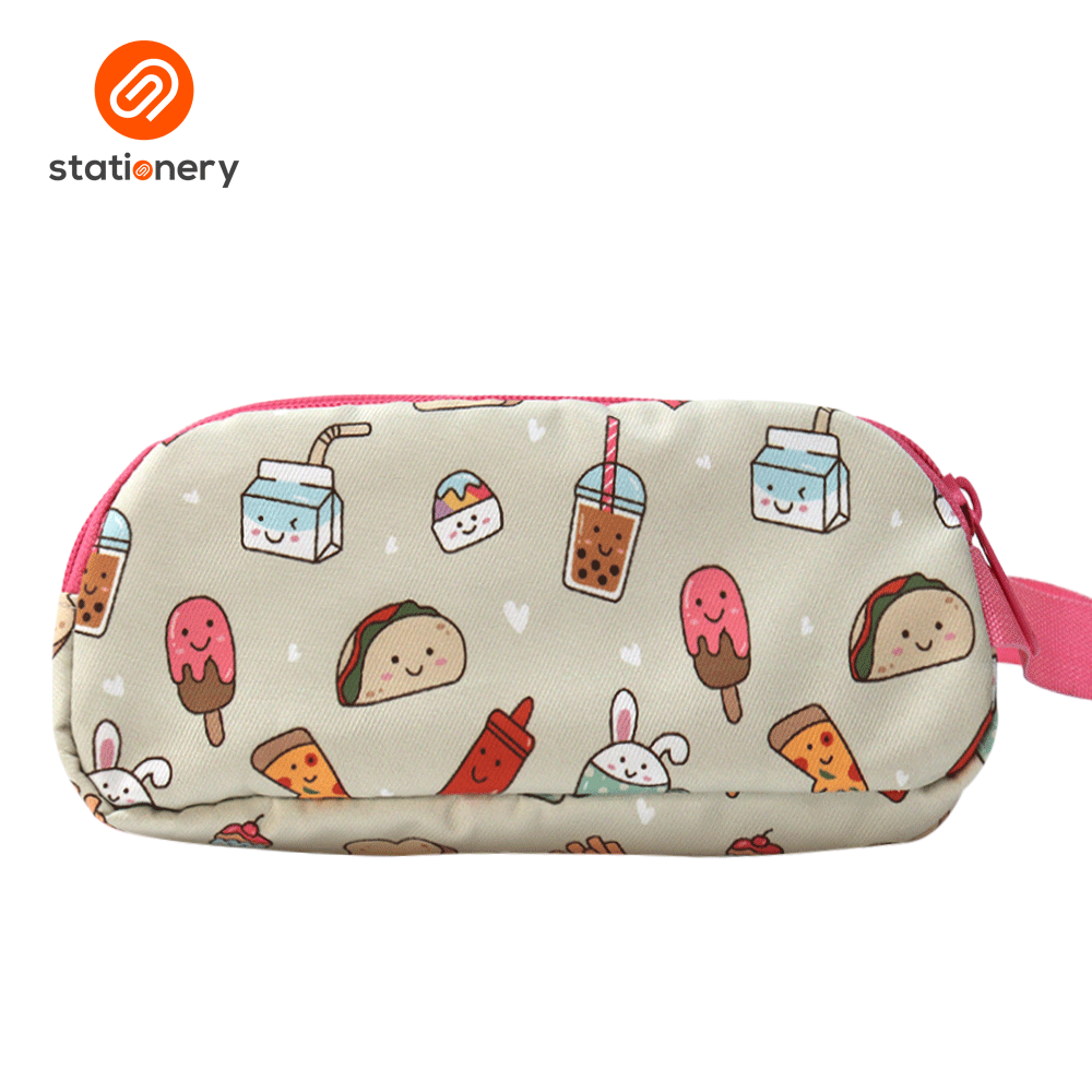 Multi Purpose Pencil Case with 2 Zippers and Handle-zoom-11