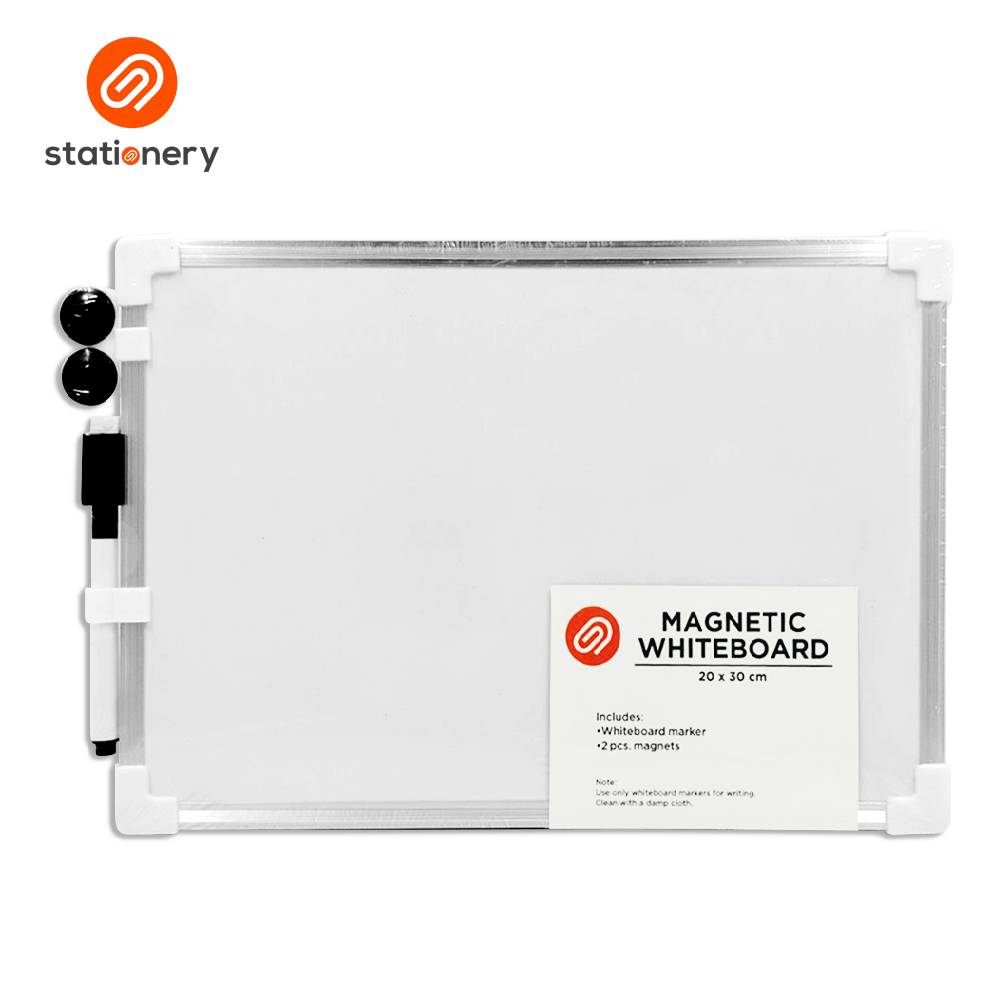 Magnetic Whiteboard with Pen Aluminum Frame - 20x30cm-zoom-1