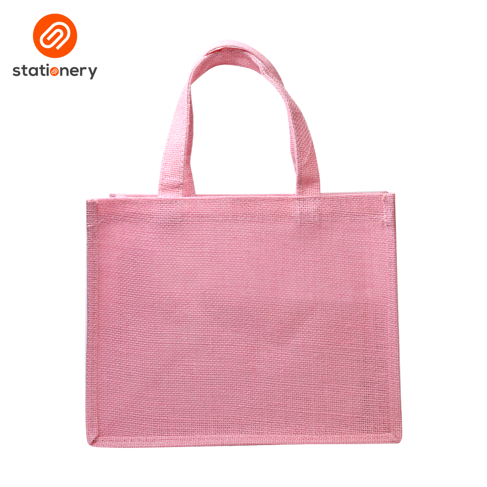 Pink 2025 jute bag