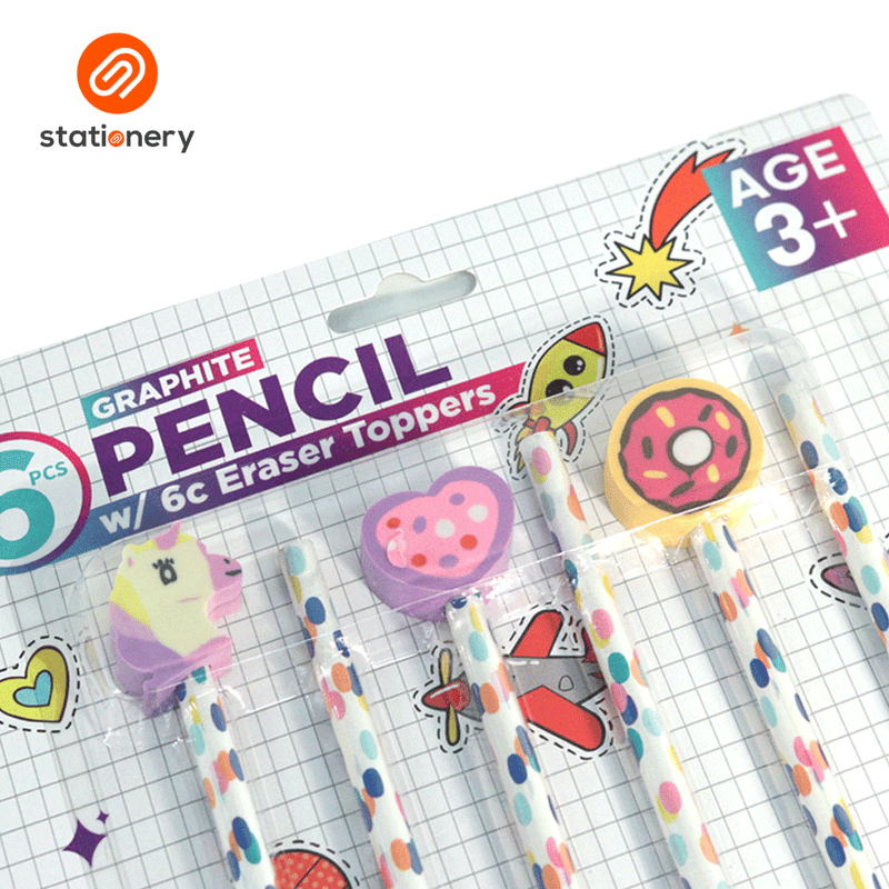 Graphite Pencil with Eraser on Top-zoom-