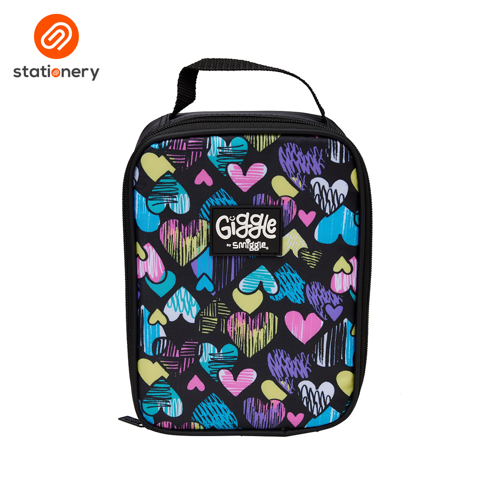 Giggle By Smiggle Lunchbox Black Mix SM Stationery