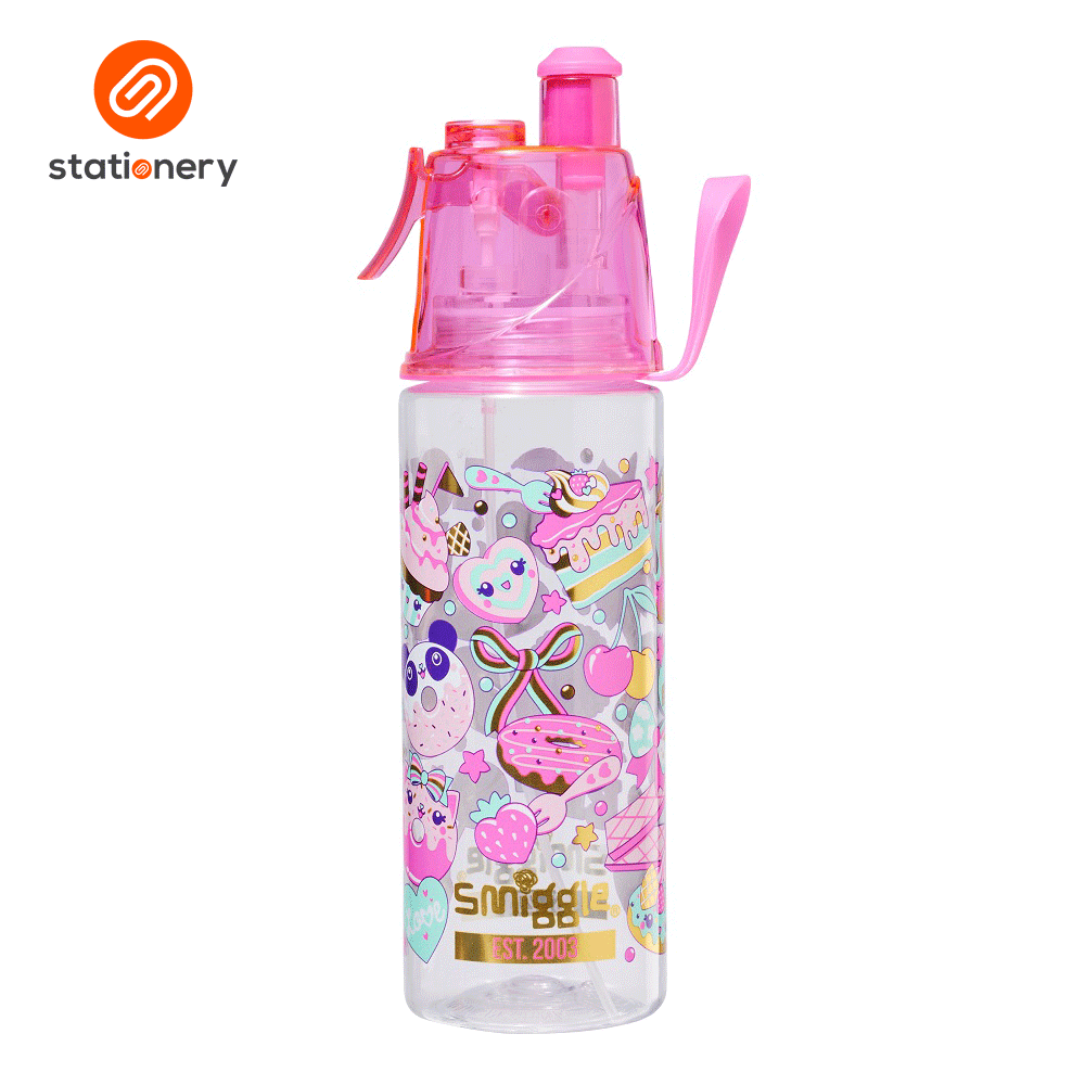 Spray Water Bottle for Kids - Smiggle - Demo - How to use, Experience 