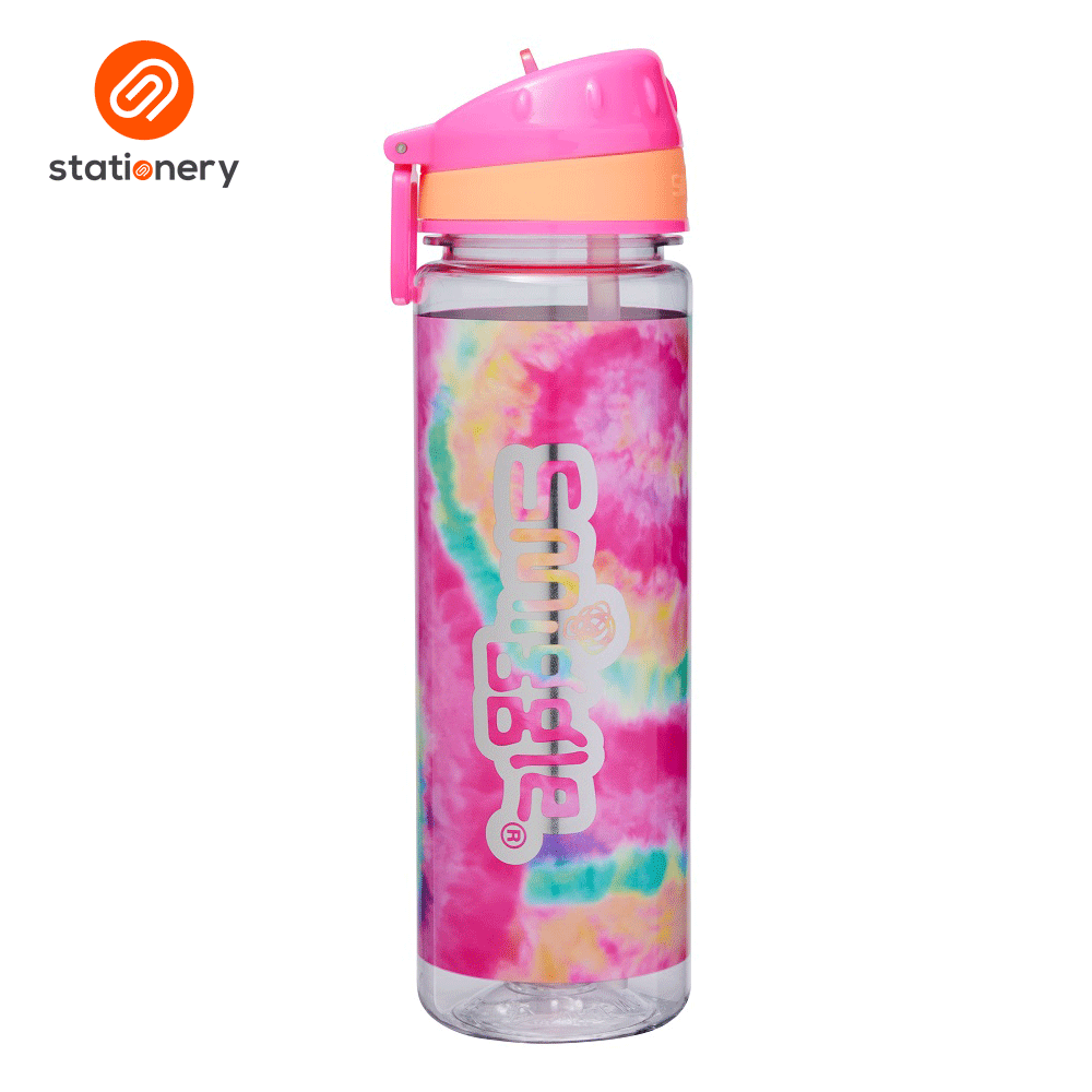 Smiggle Vivid Drink Up Plastic Drink Bottle - Pink-zoom-1